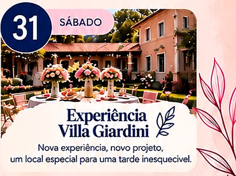 Experiência de scrapbook na Villa Giardini